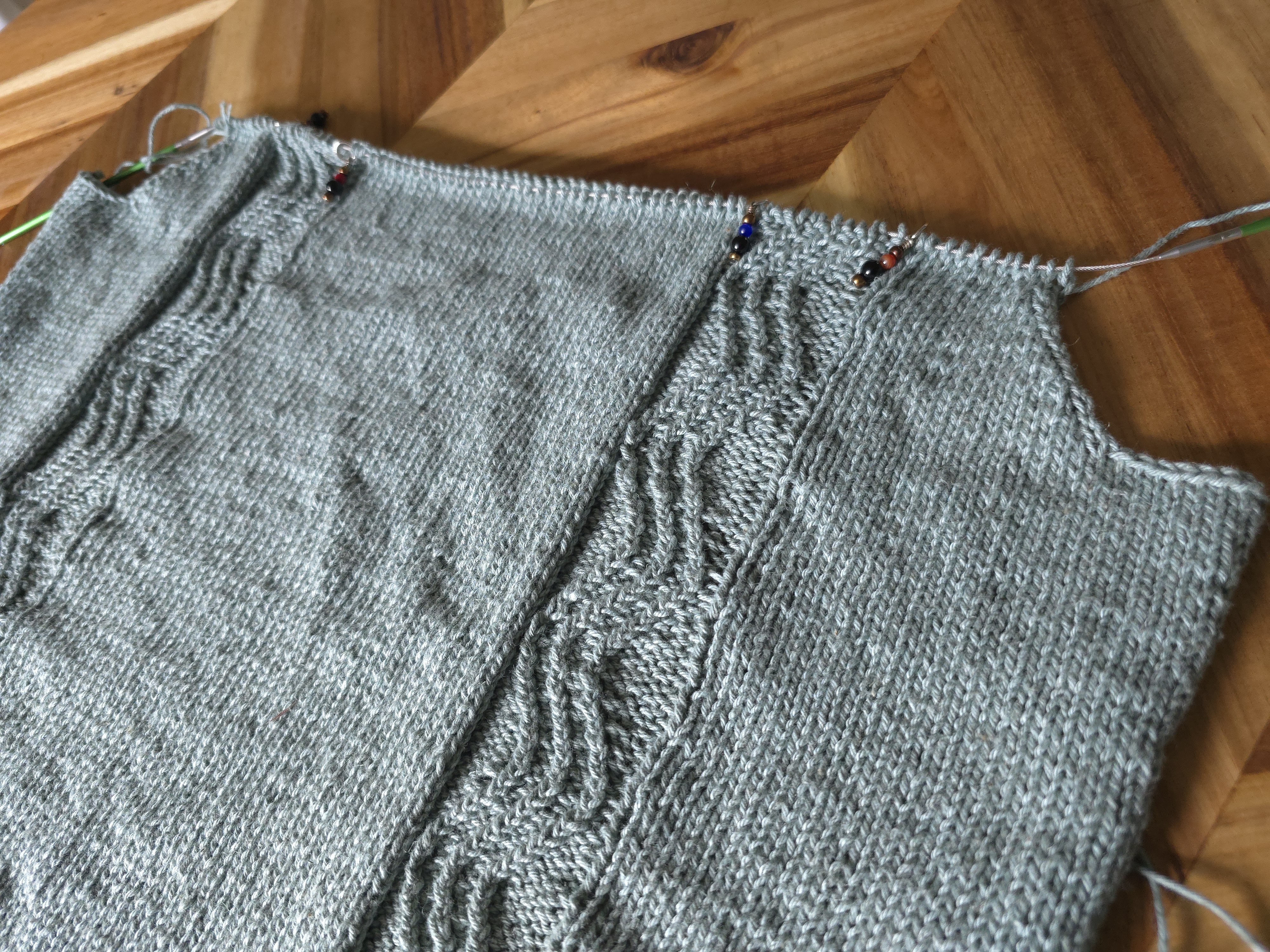 Knitting Summershine Top back piece