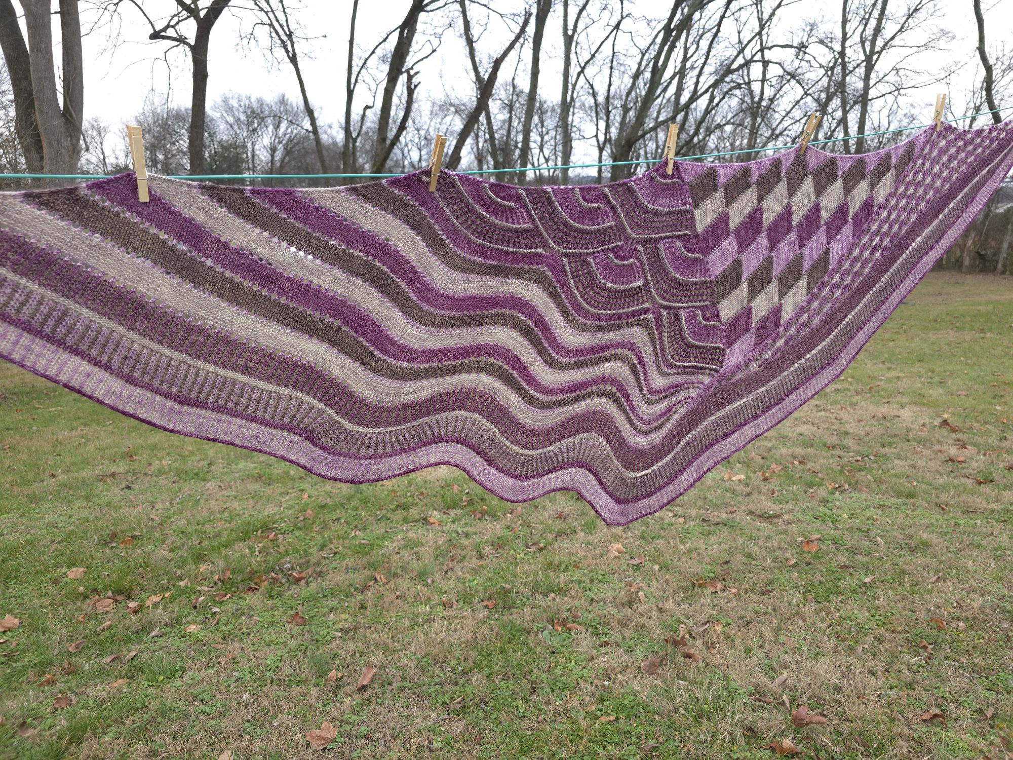 Mystery MusiKAL Shawl knitting A Bit of Catching Up